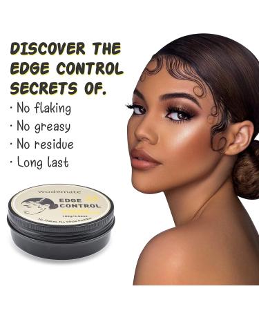 UIIOPJIOM Edge Control Wax for Women - Strong Hold Non-greasy Smoother for Black Hair - 4oz Edge Gel with Brushes and Elastic Bands - Buy Online on GoSupps.com