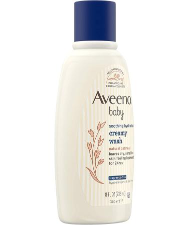 Aveeno Baby Soothing Relief Creamy Wash - Fragrance Free | 8 fl oz (236 ml) - Buy Online on GoSupps.com