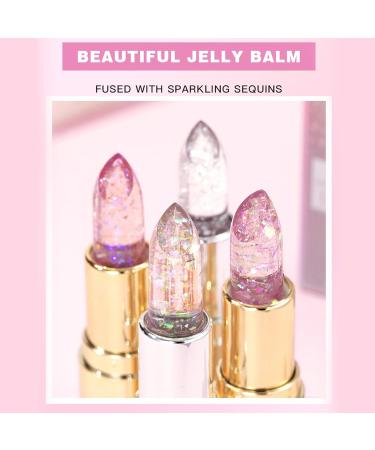 4 PCS Color Changing Lipstick Set Moisturizing Jelly Lip Balm & Gloss | Long Lasting Non-Sticky Anti-Crack | Perfect for All Skin Tones - Buy Online on GoSupps.com