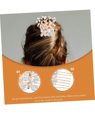 Ipetboom Silver Hair Comb Bride Hair Side Comb Wedding Bridal Hair Comb Wedding Hair Accessories Bride Hair Accessories Silver Hair Accessories Hair Combs for Women Crown Metals - Buy Online on GoSupps.com
