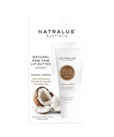 Natralus Australia Nourishing Paw Paw Lip Butter Carded 8 g Coconut Hydrate & Nourish Rich and buttery formula