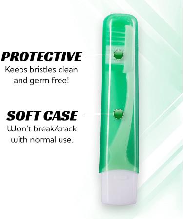 Travel Toothbrushes Mini Toothbrush with Toothbrush Cover Camping Toothbrush Travel Size Toothbrush with Toothbrush Case Portable Toothbrush Adults Travel Toothbrush Kit (Adult 6) 6 Count (Pack of 1) 6.0 - Buy Online on GoSupps.com