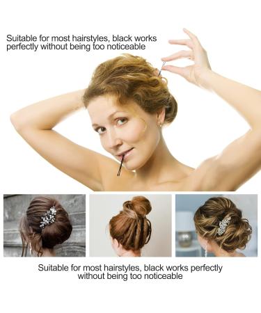 UooTach 200-Piece U-Shaped Hairpins | 6 cm Wavy Invisible Hair Clips for Girls & Salons - Black - Buy Online on GoSupps.com