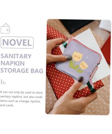 Gleavi Mini Travel Makeup Bags Set - 2 Portable Napkin Holders for Women - Period Pads & Culture Bags - 11.5x11.5x2cm - Buy Online on GoSupps.com