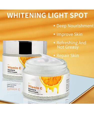 2 Pcs Vc Moisturizing Face Cream for Women Vitamin C and Hyaluronic Acid Cream Reduce Dark Spots on Face Antioxidant and Gentle Moisturizing Improve Your Dryness - Buy Online on GoSupps.com