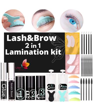 Liber Beauty Lash Lift Kit  Eyebrow Lamination kit Professional Salon Training kit Eyelash perm Easy use Quick on Effect (Only lash brow Lift kit)