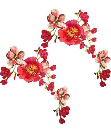 Operitacx 4 Pcs Embroidered Cloth Patch Lace Trim Decorate Diy Crafts Polyester Sewing Tools Clothing As Shownx2pcs 57.00X33.00X0.10CMx2pcs - Buy Online on GoSupps.com