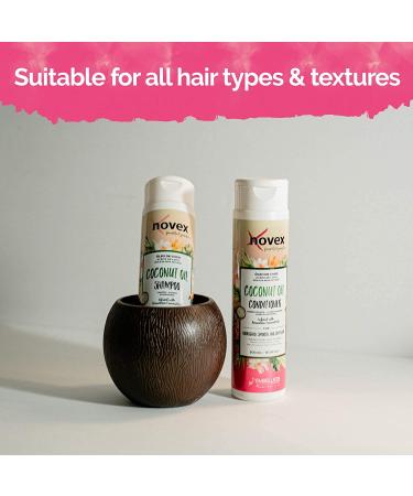 NOVEX Coconut Oil Hair Conditioner - 100% Organic 10.1 Oz - Nourishing Moisturizing & Frizz Control for Healthier Hair - Buy Online on GoSupps.com