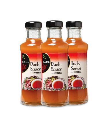KA-ME Duck Sauce 8.5 oz (Pack of 3), Asian Ingredients and Flavors, No Preservatives/MSG, For Marinade, Dipping & Cooking BBQ, Meats, Seafood & Vegetables and Many More
