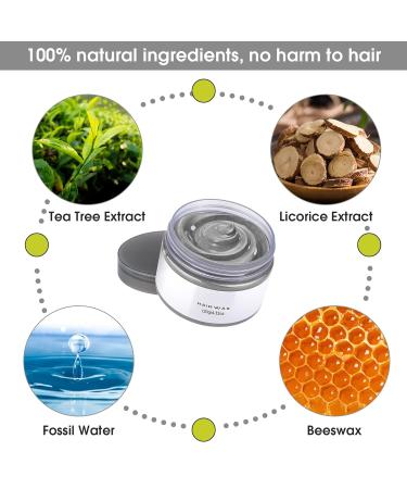 Temporary Hair Color Wax - 2pc Washable Gray Hair Dye for Men & Women | 4.23oz Styling Clay for Cosplay & Parties - Perfect Makeup Gift - Buy Online on GoSupps.com