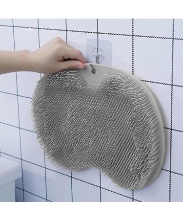 Foot Cleaner Massage Mat - Non-Slip Back Shower Mat with 4 Suction Cups & Soft Bristles for Ultimate Bathroom Relaxation - Buy Online on GoSupps.com