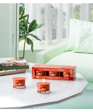 Scented Candles Gift Set for Anxiety - 3 Red Candles | Relaxation Gifts for Women | Warm Cinnamon Stick Scent - Buy Online on GoSupps.com