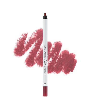 Lamel Matte Gel Lip Liner Pencil | Weightless & CreamyTexture - Sharpenable - Longwear & Waterproof - High Pigmented & Flawless Finish - Moisturizing - Cruelty-free & Paraben-Free - 404 1 7g/0.05oz. (Berry)