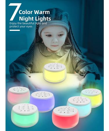 White Noise Machine Night Light for Sleeping Baby Adults Kids  Sound Machine with 19 Mixable Soothing Sounds  Noise Maker with Memory Function and Timer  Plug in  Sleeping Machine for Bedroom Home - Buy Online on GoSupps.com