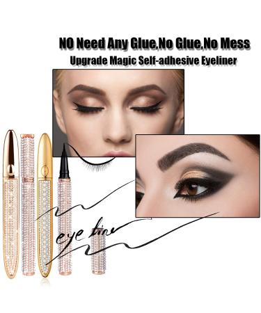 Magic Eyelashes with Eyeliner Kit - 6 Pairs Reusable Mink Lashes | No Glue Dramatic Look - Buy Online on GoSupps.com