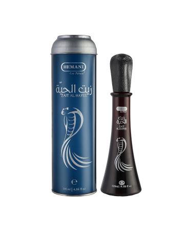 Hemani Zait Al Hayee 100% Natural Hair Oil - 120ml 4.10 Ounce (Pack of 1)