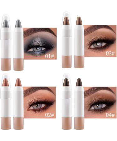 Eyeshadow Stick Shimmer Eyeshadow Stick 6 Colors Shimmer And Glitter Cosmetic Contour For Bridal Makeup Every Day At Night Eyeshadow For Makeup - Buy Online on GoSupps.com