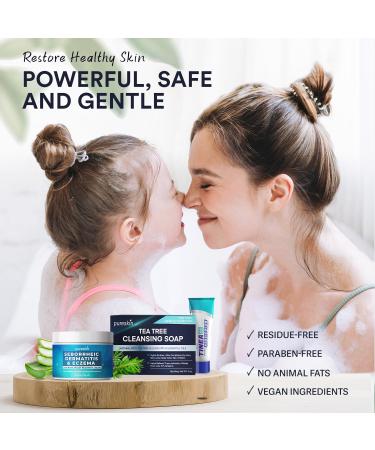 Extra Strength Tea Tree Antifungal Soap - Psoriasis Athlete's Foot & Eczema Relief | 2PCS Body Wash for Body Odor & Tinea Versicolor - Buy Online on GoSupps.com