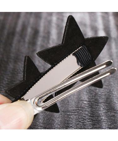 amangul Rhinestones Star Hair Clip Star Hair Accessories Star Barrettes Star Hairpin Crystal Star Hair Clip Hair Bangs Clip(Bright Black) - Buy Online on GoSupps.com