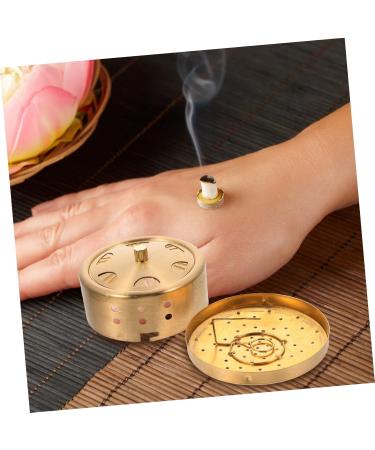 Healeeved 5er-Box Smoke-Free Moxibustion Tool Set - Adjustable Copper Moxa-Stick Container 5PCs Golden Moxibustion Box for Home Use - Buy Online on GoSupps.com