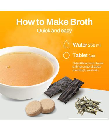 COOK100 Korean Anchovy Soup Stock Tablets 112.5g - 45 x 2.5g All-in-One Savory Broth, Made in Korea - Buy Online on GoSupps.com