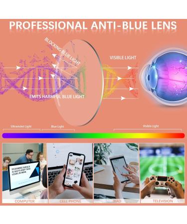 6 Pack Blue Light Blocking Reading Glasses for Women - Fashionable Spring Hinge Eyewear 2.5x with Pattern Prints - International Shipping Available - Buy Online on GoSupps.com