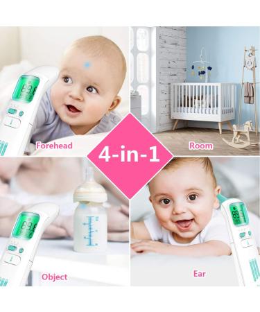 Buy Mosen Medical Infrared Thermometer - Fast 1 Sec Measurement for Baby & Adults, Forehead & Ear, Memory Function - Buy Online on GoSupps.com