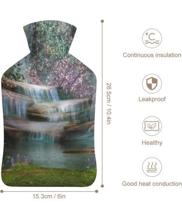 Hot Water Bottle with Lid - Premium Rubber Hot Water Bag for Pain Relief Cramps Foot Warmer & Hot/Cold Therapy - Ships Internationally - Buy Online on GoSupps.com