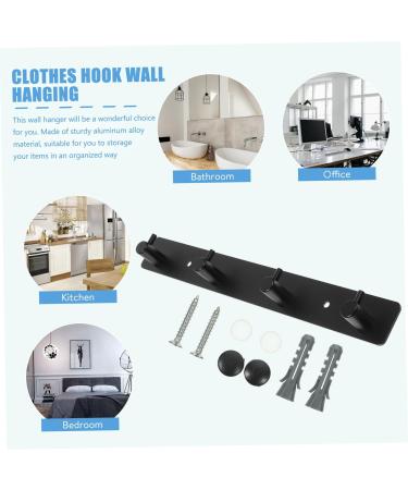 Alipis 1 Set Hanger Wall Mounted Coat Rack Robe Bathroom Door Hooks Wall Hooks Row Hook Storage Hook Towel - Buy Online on GoSupps.com