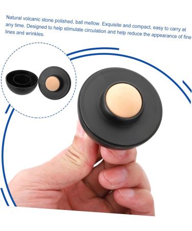 DOITOOL Oil-Absorbing Volcano Stone Ball for Facial Massage - Black | 7.5x5x5CM | Perfect for Skin Care - Buy Online on GoSupps.com