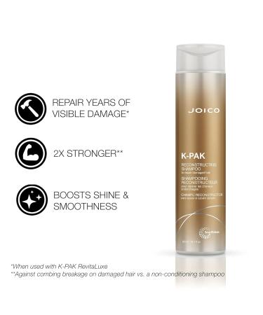 Joico K-Pak Reconstructing Shampoo and Conditioner to Repair Damage Cleansing and Conditioning Detangles Moisturize with Keratin Sulfate Free - Buy Online on GoSupps.com