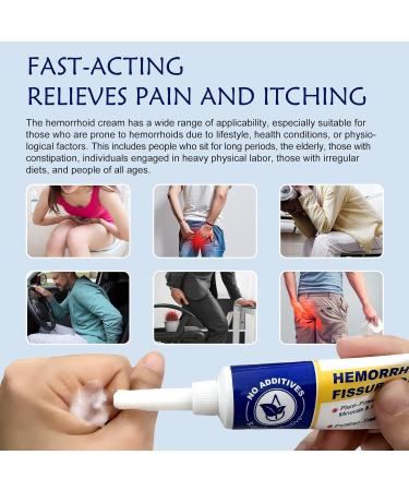 Hemorrhoid & Fissure Ointment Hemorrhoid Treatment 4% Lidocaine and Phenylephrine HCI Rapid Relief for Internal & External Hemorrhoids Soothes Pain Reduces Swelling Calms Itching Fast (42.5g) 1 Pack - Buy Online on GoSupps.com