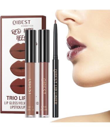  Eastuy Lip Pencil and Lipstick Makeup Kits Lip Makeup Gift Set Long-Lasting Waterproof Matte Lipstick Lip Pencil - Buy Online on GoSupps.com