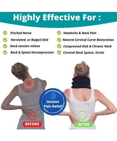 Medized Inflatable Cervical Neck Traction Device - Adjustable Blue for Spinal Alignment & Neck Relief - Shop Internationally - Buy Online on GoSupps.com