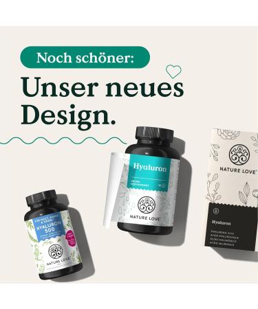 Nature Love Hyaluronic Acid Capsules with Zinc - 500mg Vegan 90 Pieces | High-Dosed Laboratory Tested No Additives Made in Germany - Buy Online on GoSupps.com