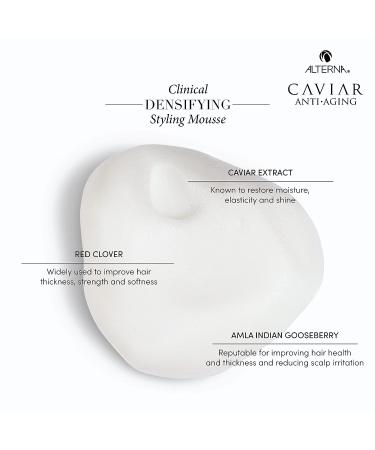 Alterna Caviar Anti-Aging Clinical Densifying Styling Mousse 5.1 Oz | Thinning Hair Thickening & Hold | Sulfate-Free - Buy Online on GoSupps.com