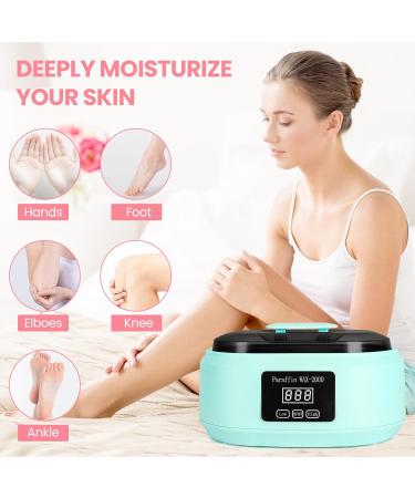 Machine cire de paraffine pour les mains et les pieds 3500 ml avec 6 cire de bain paraffine temps automatique et garde au chaud (bleu) - Buy Online on GoSupps.com