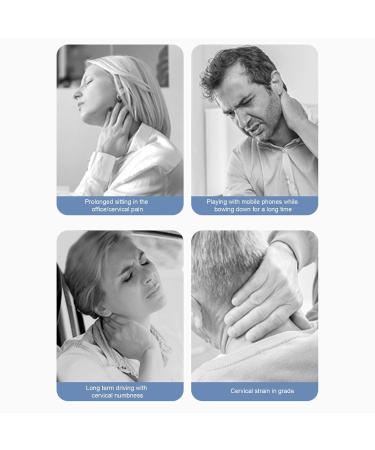 Soft Foam Neck Support for Pain Relief | Removable Cover | Large Gray Office Cushion - Buy Online on GoSupps.com