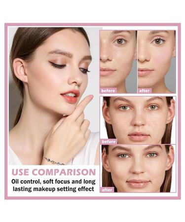 CAHIUYOA Loose Setting Powder - Lightweight Oil Control Makeup with Soft Puff | Matte Smooth Finish 04 Natural Color - Buy Online on GoSupps.com