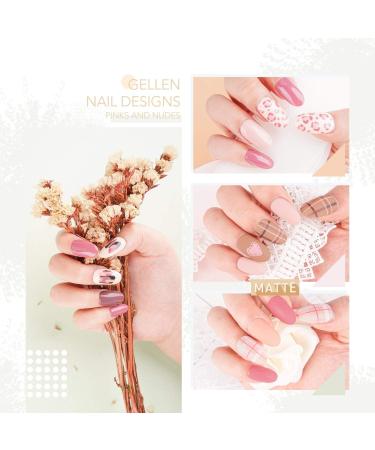 Gellen Gel Nail Polish Kit with U V LED Light 72W Nail Dryer 12 Gel Nail Colors No Wipe Top Base Coat Nail Art Decorations Manicure Tools All-In-One Manicure Kit Classic Nudes Nude Pink - Buy Online on GoSupps.com