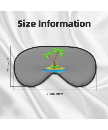 3D Palm Tree Print Unisex Sleeping Eye Mask | Soft Adjustable Strap Face Mask for Ultimate Comfort - Buy Online on GoSupps.com