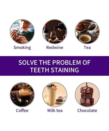 Violet Whitening Toothpaste V34 Color Corrector Serum Included Teeth Whitening Booster Violet Teeth Whitening Oral Cleaning Toothpastes for Sensitive Teeth - Buy Online on GoSupps.com