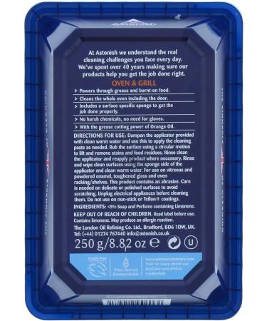 Astonish Specialist Oven & Grill Cleaner 250g with Sponge | Powerful Cleaning Formula - Buy Online on GoSupps.com