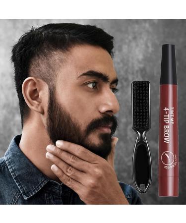 Bartstift Filler | Waterproof Hair Base Pencil - Long-Lasting Beard & Mustache Makeup in Aznever Red-Brown | Natural Finish for Men - Buy Online on GoSupps.com