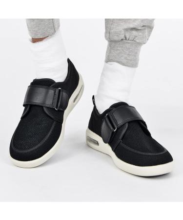 SDEQA Adjustable Diabetic Shoes for Men and Women - Extra Wide Walking Shoes for Elderly with Foot Pain Relief and Neuropathy - Size 12A - Buy Online on GoSupps.com