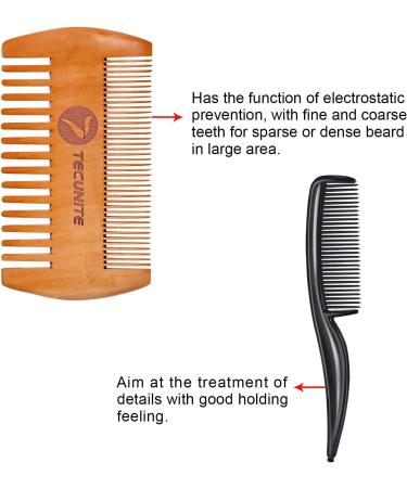 4-Piece Beard Shear Set & Mustache Scissors Kit for Men | Bart Kamm Grooming Tools with Storage Bag Style 2 - Buy Online on GoSupps.com