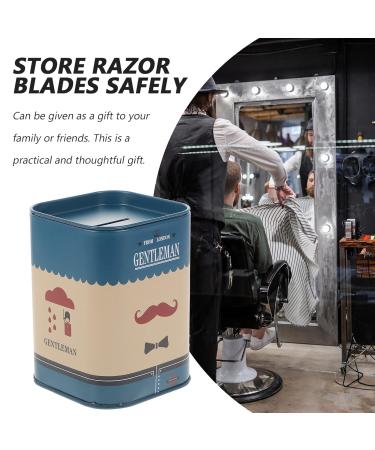 Beaupretty Stainless Steel Razor Disposal Case - Blue | Safety Razor Bank Storage Container - Buy Online on GoSupps.com