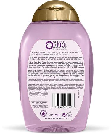 OGX Fade-Defying Orchid Oil Shampoo 385ml - Hydrating and Nourishing Formula - Buy Online on GoSupps.com