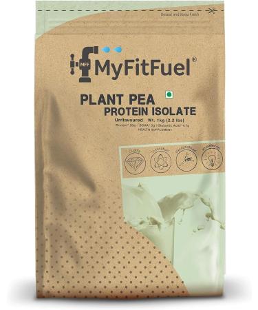 My-Fit-Fuel Clean Plant Pea Protein Isolate (28g Protein 5g BCAA 10.8g EAA) |Easy to Digest | Vegan Plant Protein Powder 1Kg 28 Servings (Unflavoured)  - Buy Online on GoSupps.com