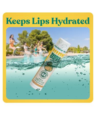 Rubber Ducky Lip Sunscreen Balm - SPF 44 Water Resistant Vegan Untinted Vanilla Flavor - Broad Spectrum Protection with Vitamin E | 24 Pack (All Season - Buy Online on GoSupps.com